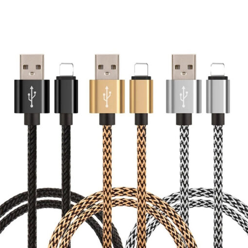 6 or 12 In Pack 1M Braided Universal USB Cables Compatible with Apple Products - Image 21