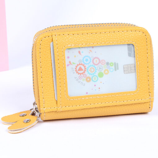 RFID Blocking  Leather Credit Card Holder - Image 12