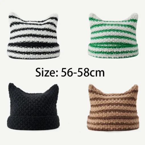 Knitted Kitten Beanie - Image 5