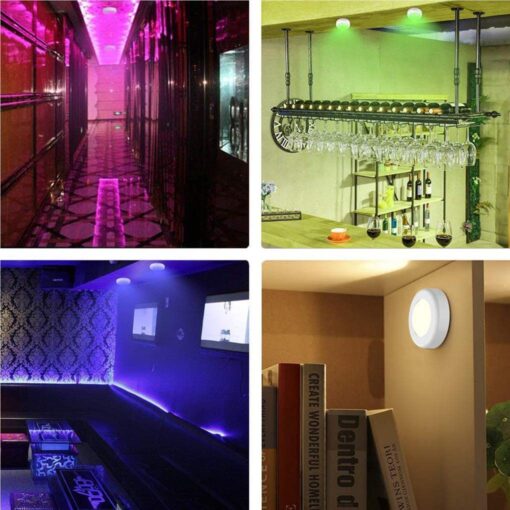 LED Cabinet Puck Lights with Remote - 3 or  6 lights - Image 15