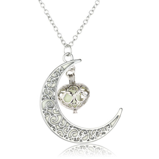 Fluorescent Moon Love Heart Pendant - Image 5