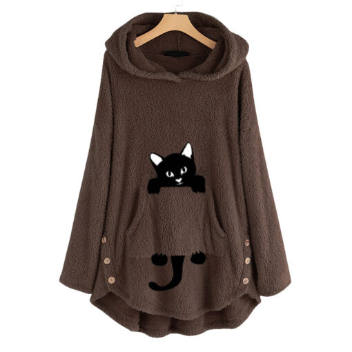 Cat Inside Pocket Hoodie - Image 4