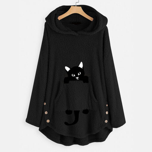 Cat Inside Pocket Hoodie - Image 5