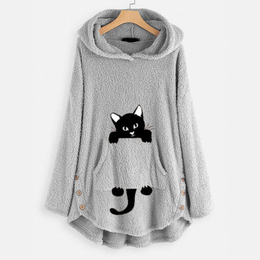 Cat Inside Pocket Hoodie - Image 7