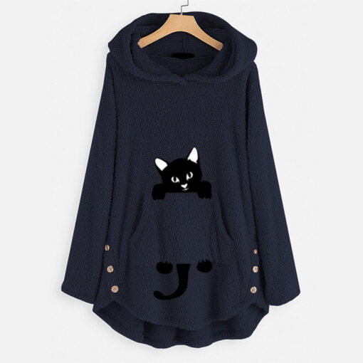 Cat Inside Pocket Hoodie - Image 8