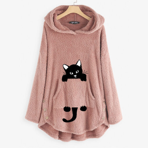 Cat Inside Pocket Hoodie - Image 9