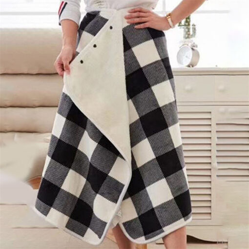 Women Plaid Blanket Scarf - Image 15