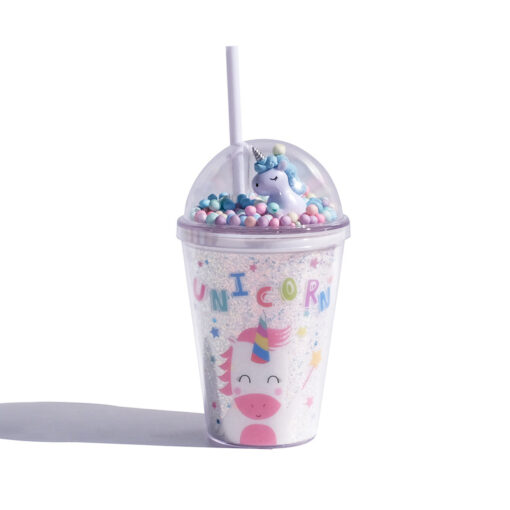 Unicorn Water Tumbler with Straw - Image 6