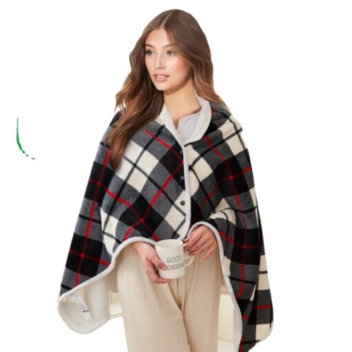 Women Plaid Blanket Scarf - Image 12