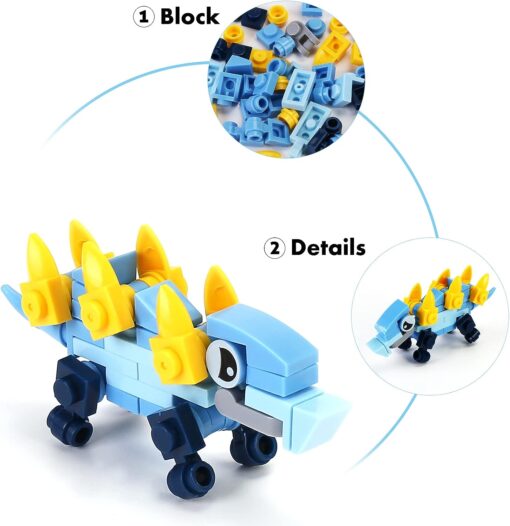 12 Pack Dinosaur Building Blocks Sets - Image 3