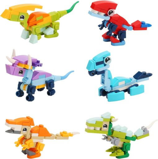 12 Pack Dinosaur Building Blocks Sets - Image 2