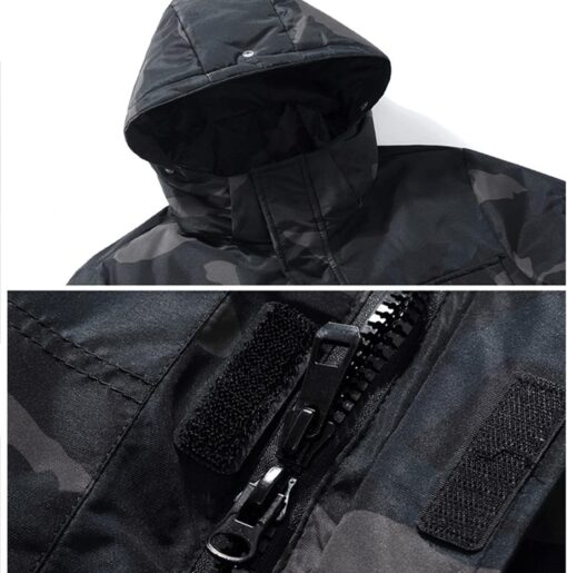 Waterproof Snow Hooded Winter Outerwear Jacket - Image 11