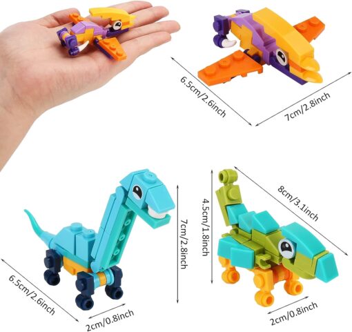 12 Pack Dinosaur Building Blocks Sets - Image 4