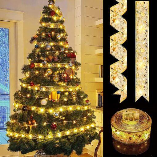 3m / 4m / 5m LED Christmas Garland Ribbon - Image 3