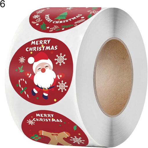 Merry Christmas Labels Stickers Rolls - Image 5