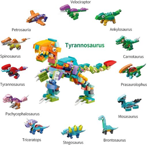 12 Pack Dinosaur Building Blocks Sets - Image 12