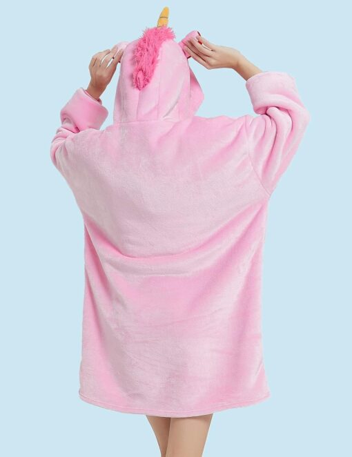 Wearable Oversized Sherpa Blanket Sweatshirt - Image 13