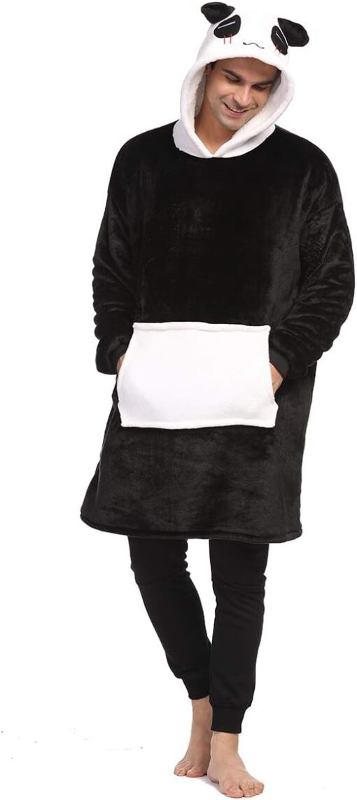 Wearable Oversized Sherpa Blanket Sweatshirt - Image 7