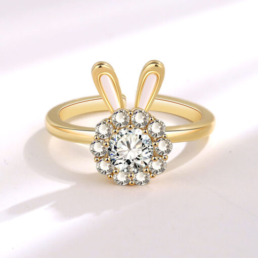 Adjustable Stress Relief Cute Animal Ears Ring - Image 3