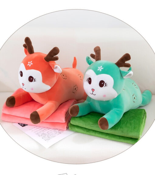 Adorable Plush Pillow Blanket - Image 10