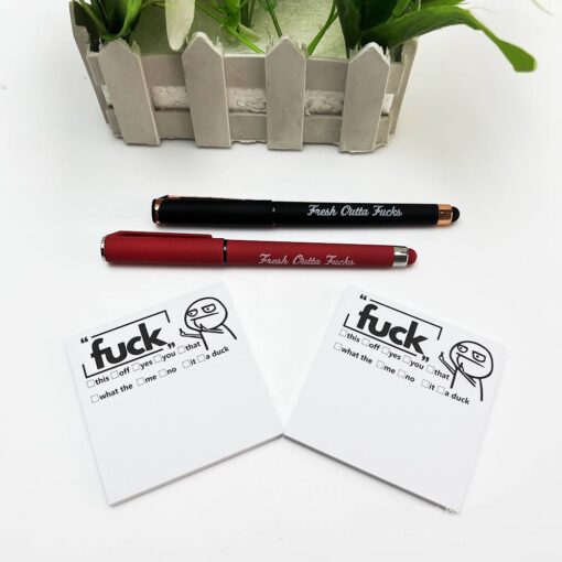 Creative Funny Sticky Notes and Pens - Image 2