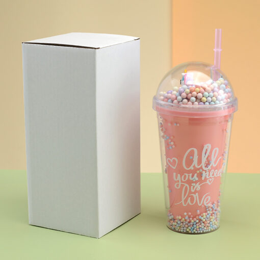 Unicorn Water Tumbler with Straw - Image 25