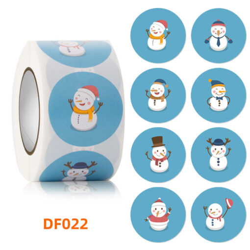 Merry Christmas Labels Stickers Rolls - Image 13