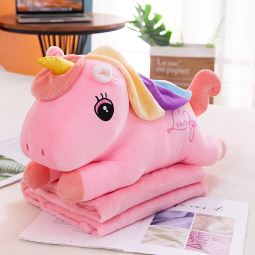 Adorable Plush Pillow Blanket - Image 15