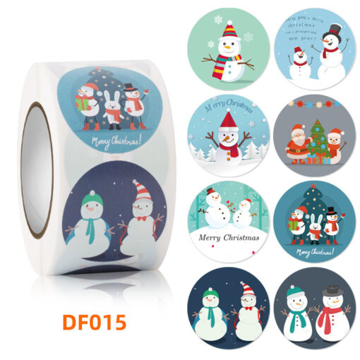 Merry Christmas Labels Stickers Rolls - Image 12