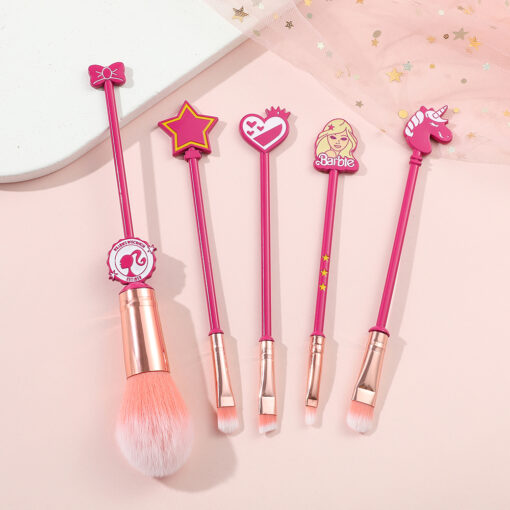 Barbie Inspired Make Up Brush Set - Image 9