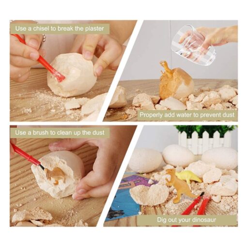 12 pcs Dinosaur Egg Fossil Digging Set - Image 8