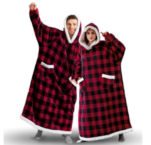 Novelty Christmas Energy Saver Hoodie Blanket - Image 14