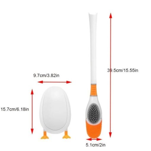 Duck Shape Toilet Brush With Holder - Image 7