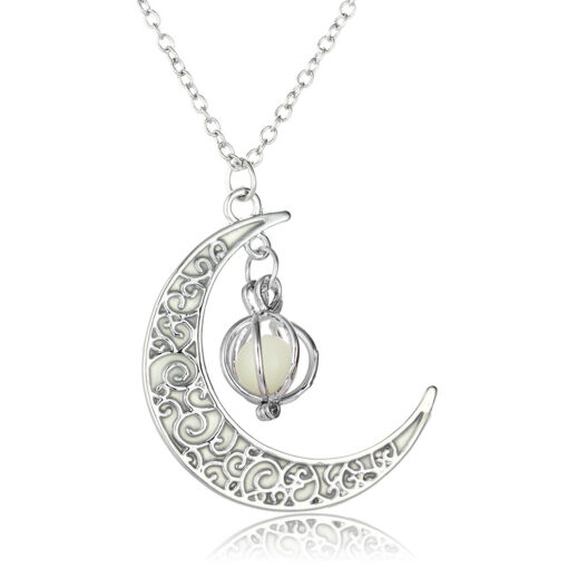 Luminous Moon Pumpkin Pendant Necklace - Image 7