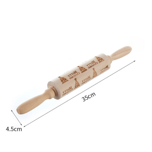 Embossed Engraved Wooden Rolling Pin - Image 10