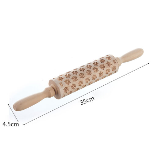 Embossed Engraved Wooden Rolling Pin - Image 11