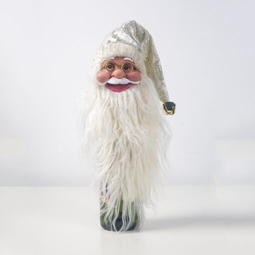 Santa Claus Face Bottle Cover Ornaments - Image 8