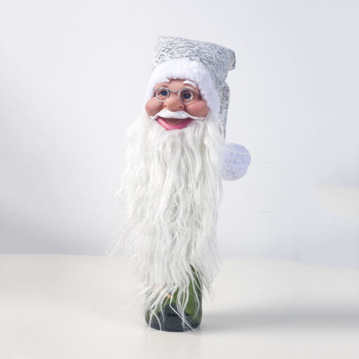 Santa Claus Face Bottle Cover Ornaments - Image 7