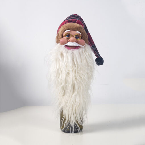 Santa Claus Face Bottle Cover Ornaments - Image 6