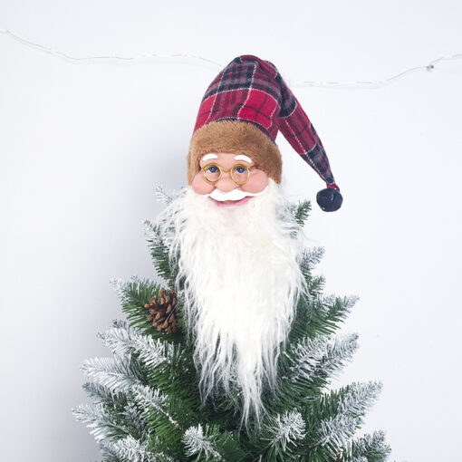 Santa Claus Face Bottle Cover Ornaments - Image 2