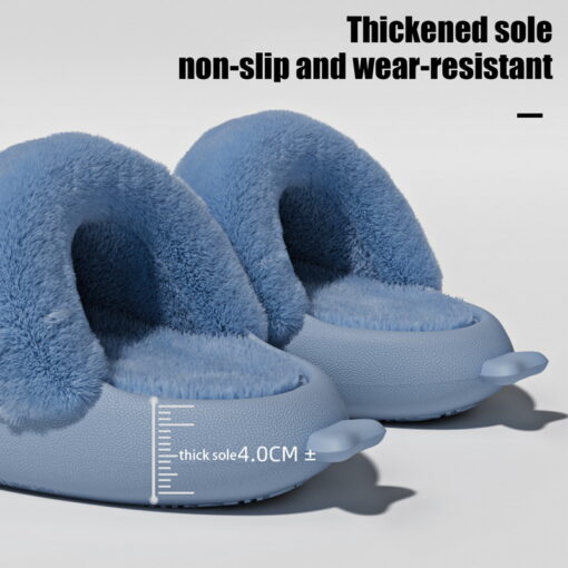 Winter Plush Shark Slides - Image 7