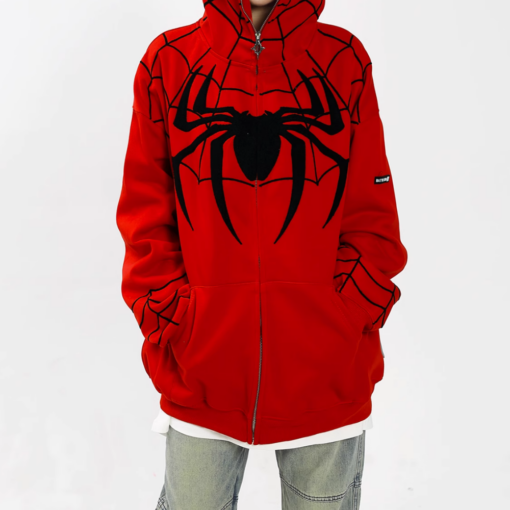 Unisex Full Zip Hooded Sweatshirts Jacket - Image 5