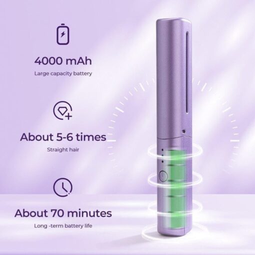 Rechargeable Mini Hair Straightener - Image 5