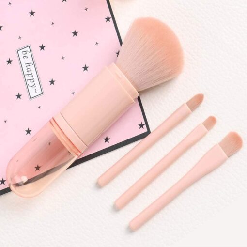 4 In 1 Portable Makeup Brush Set - Image 3