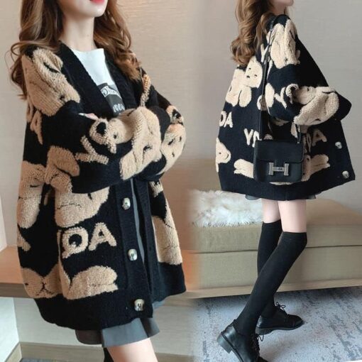 Women Casual Knit Cardigan - Image 6