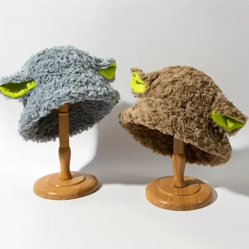 Plush Sheep Ear Fisherman Hat - Image 16