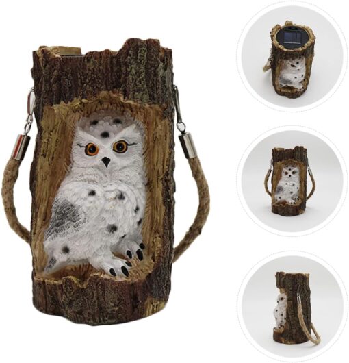 Solar Stump Owl Lamp - Image 11