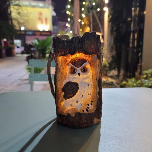 Solar Stump Owl Lamp - Image 14