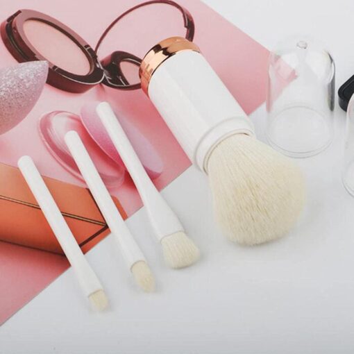 4 In 1 Portable Makeup Brush Set - Image 10