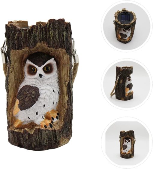 Solar Stump Owl Lamp - Image 12